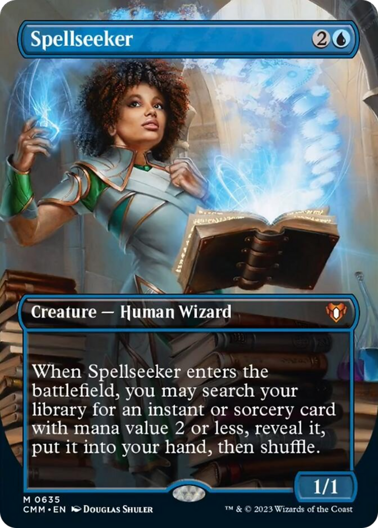 Spellseeker (Borderless Alternate Art) [Commander Masters] | Mega City Incorporated