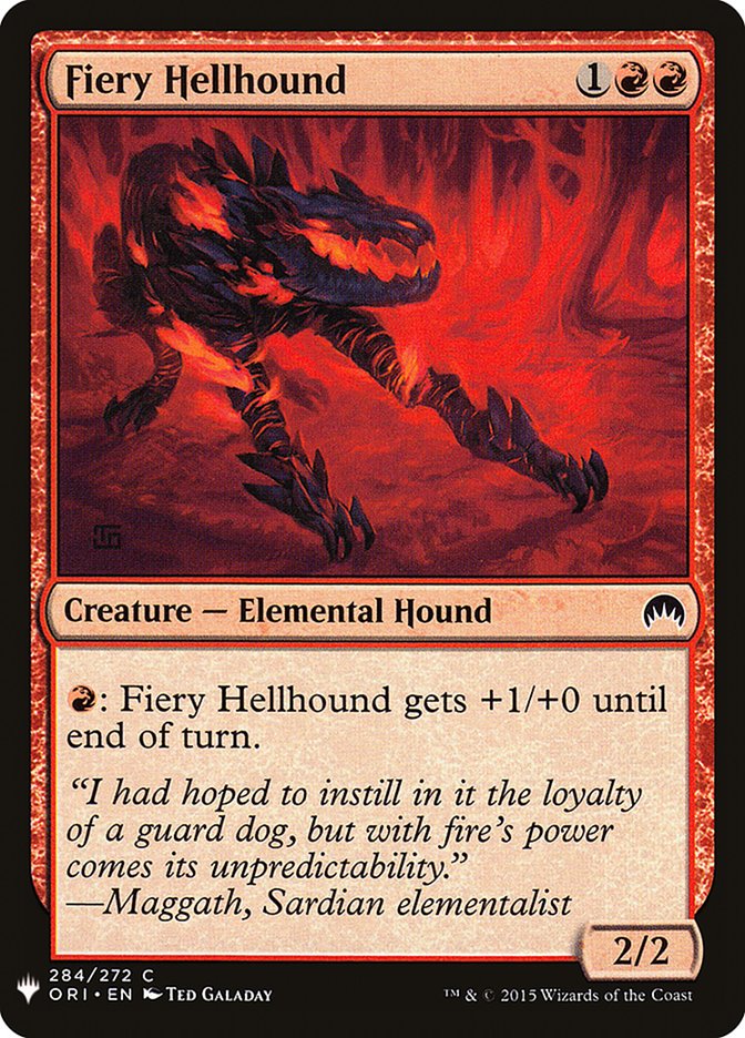 Fiery Hellhound [Mystery Booster] | Mega City Incorporated