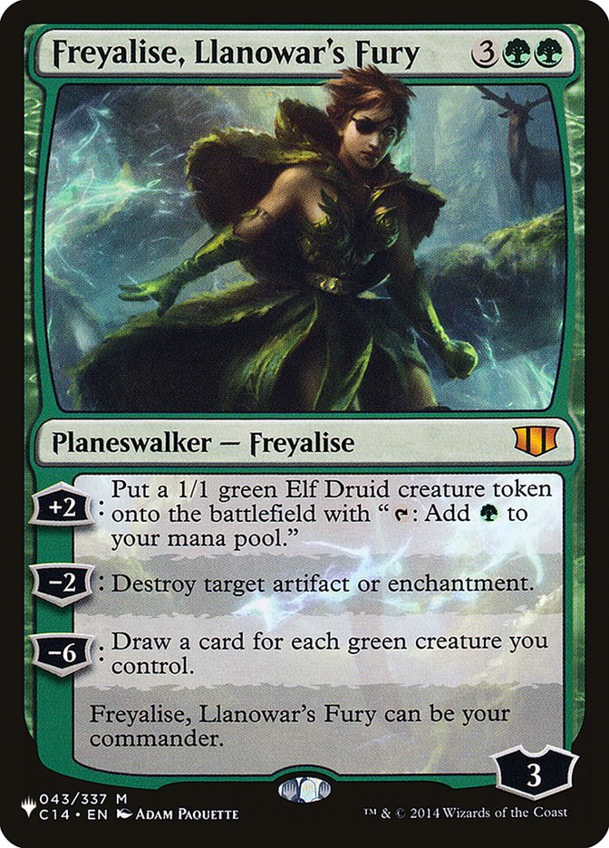 Freyalise, Llanowar's Fury [The List] | Mega City Incorporated