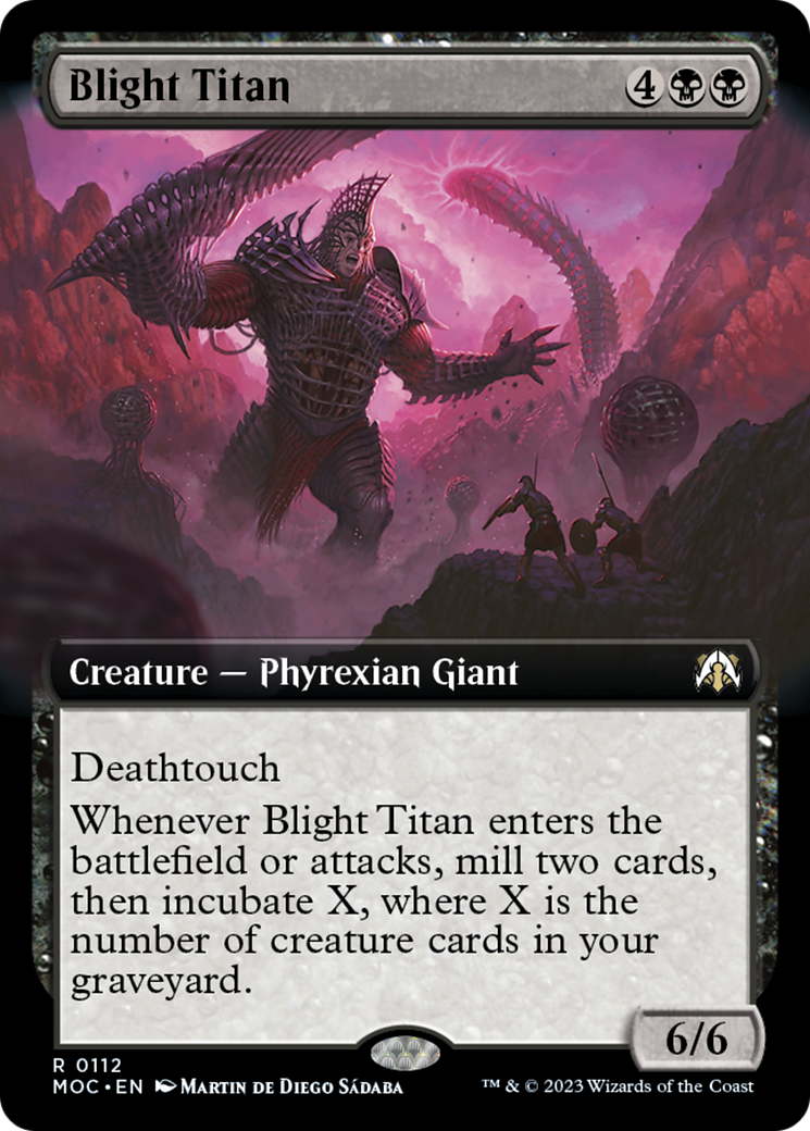 Blight Titan (Extended Art) [March of the Machine Commander] | Mega City Incorporated