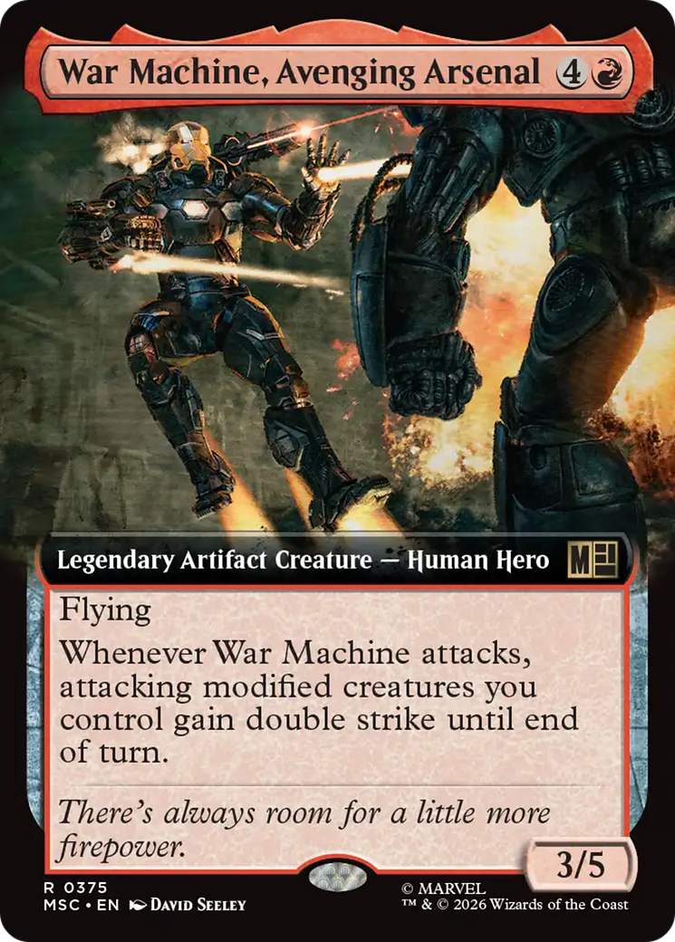 War Machine, Avenging Arsenal (Extended Art) [Marvel Super Heroes Commander] | Mega City Incorporated