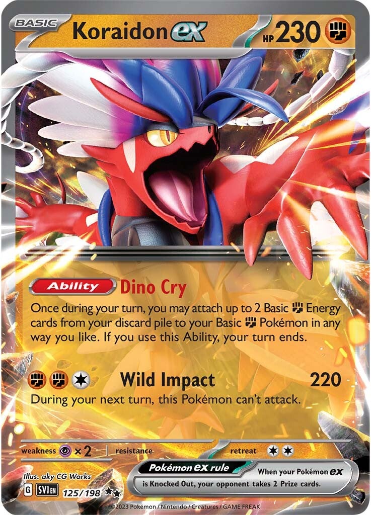 Koraidon ex (125/198) [Scarlet & Violet: Base Set] | Mega City Incorporated