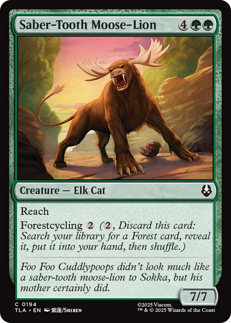 Saber-Tooth Moose-Lion [Avatar: The Last Airbender] | Mega City Incorporated
