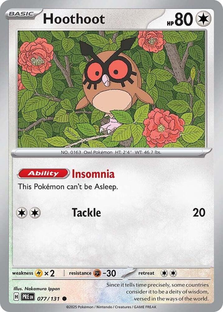 Hoothoot (077/131) [Scarlet & Violet: Prismatic Evolutions] | Mega City Incorporated