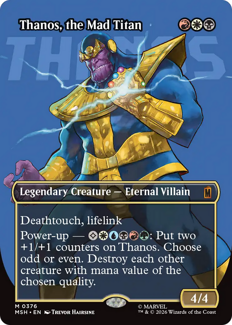 Thanos, the Mad Titan (Borderless) (0376) [Marvel Super Heroes] | Mega City Incorporated