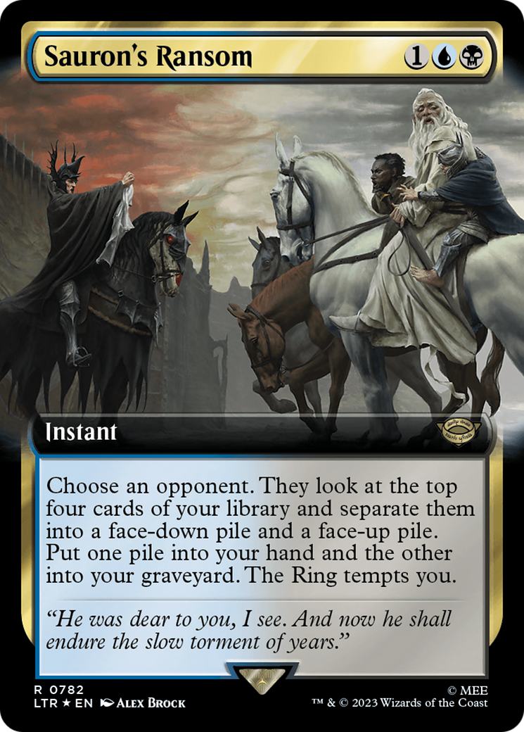 Sauron's Ransom (Extended Art) (Surge Foil) [The Lord of the Rings: Tales of Middle-Earth] | Mega City Incorporated