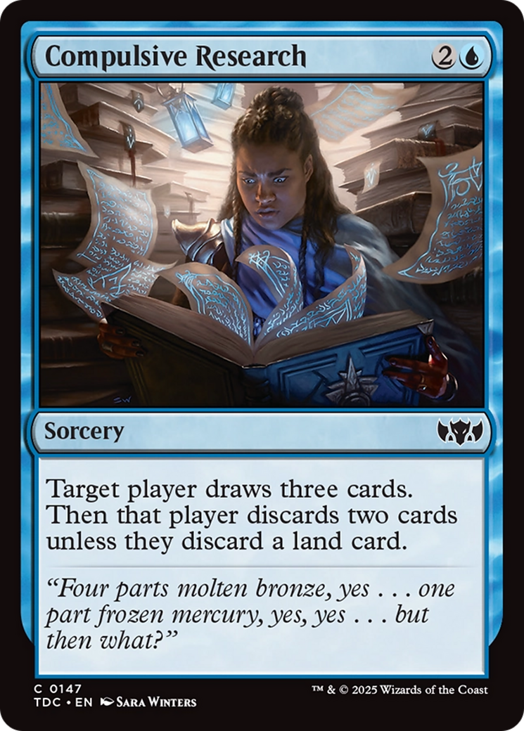 Compulsive Research [Tarkir: Dragonstorm Commander] | Mega City Incorporated