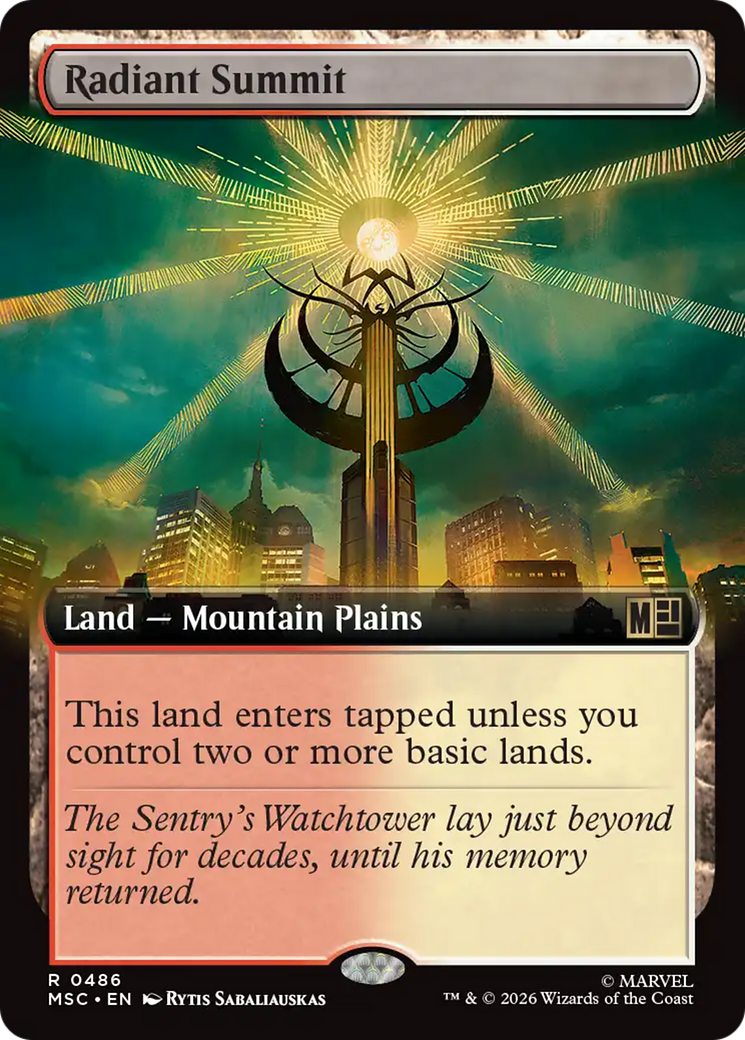 Radiant Summit (Extended Art) [Marvel Super Heroes Commander] | Mega City Incorporated