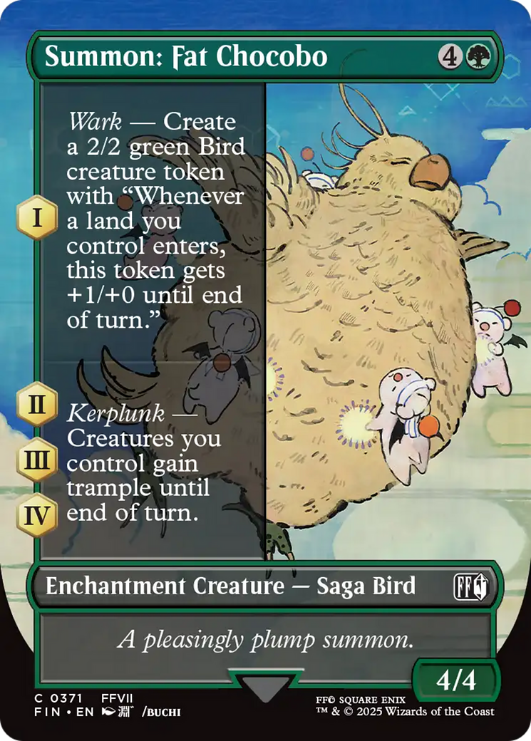 Summon: Fat Chocobo (Borderless) [FINAL FANTASY] | Mega City Incorporated