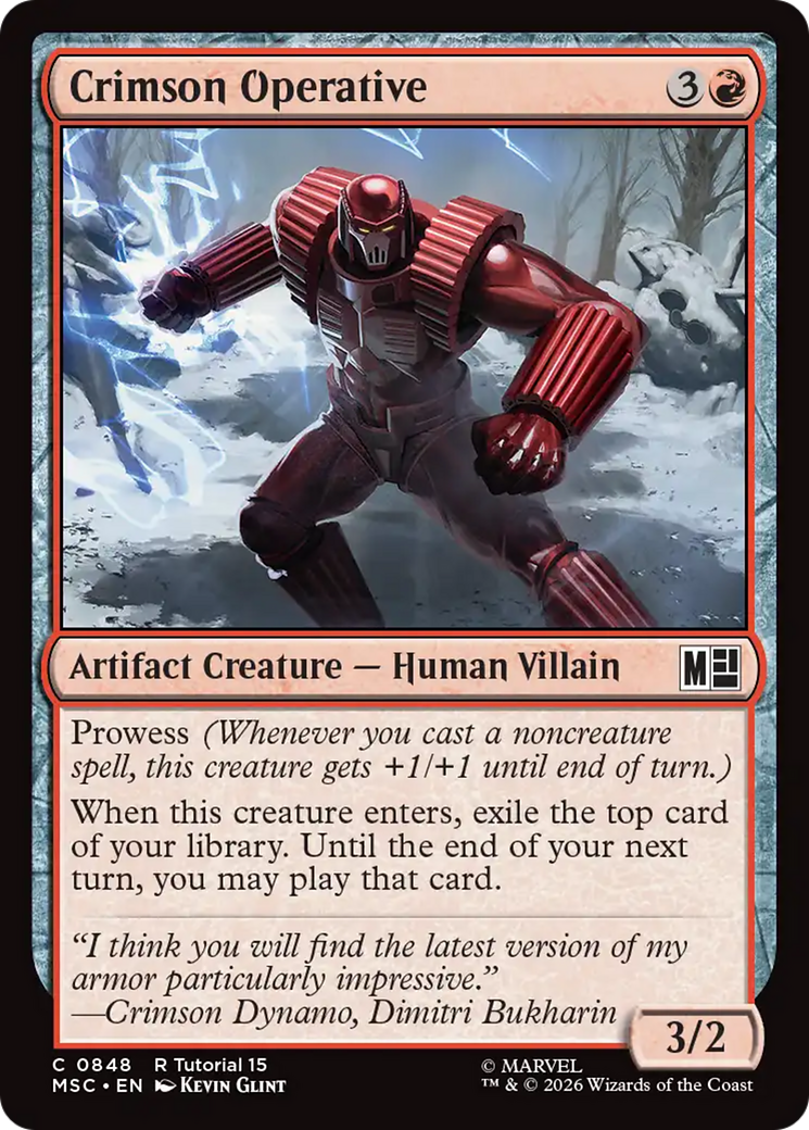 Crimson Operative [Marvel Super Heroes Commander] | Mega City Incorporated