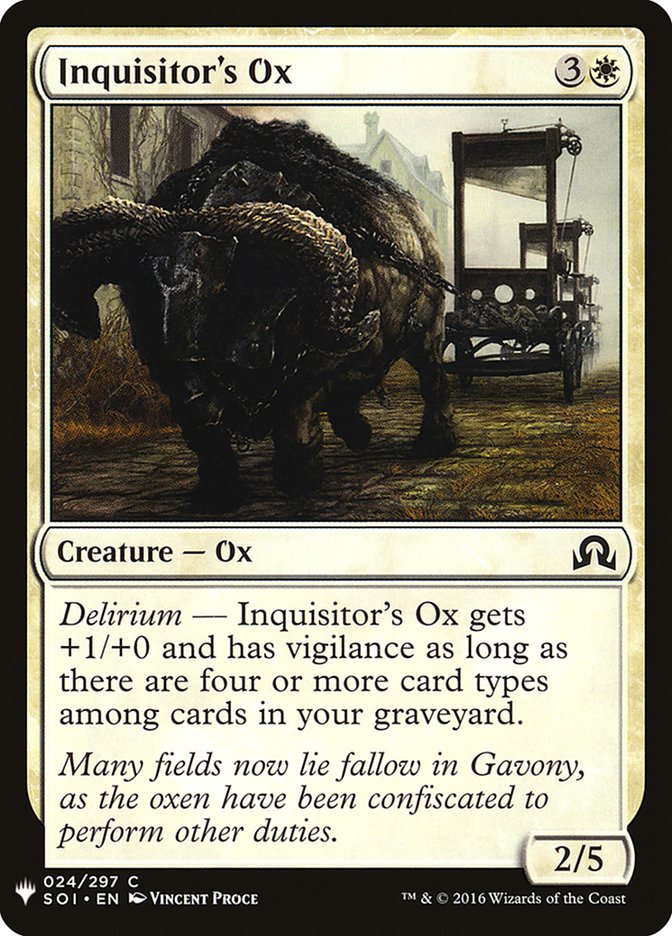 Inquisitor's Ox [Mystery Booster] | Mega City Incorporated