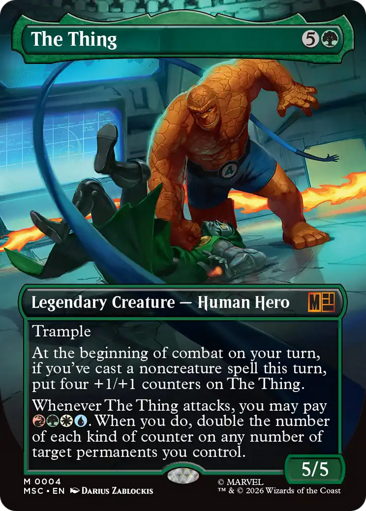The Thing (Borderless) [Marvel Super Heroes Commander] | Mega City Incorporated