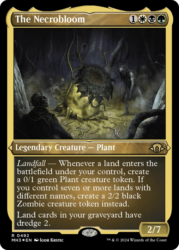 The Necrobloom (Foil Etched) [Modern Horizons 3] | Mega City Incorporated