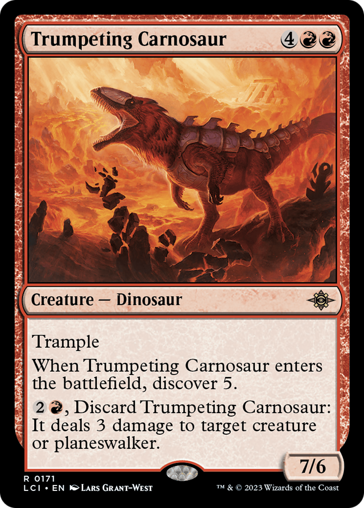 Trumpeting Carnosaur [The Lost Caverns of Ixalan] | Mega City Incorporated