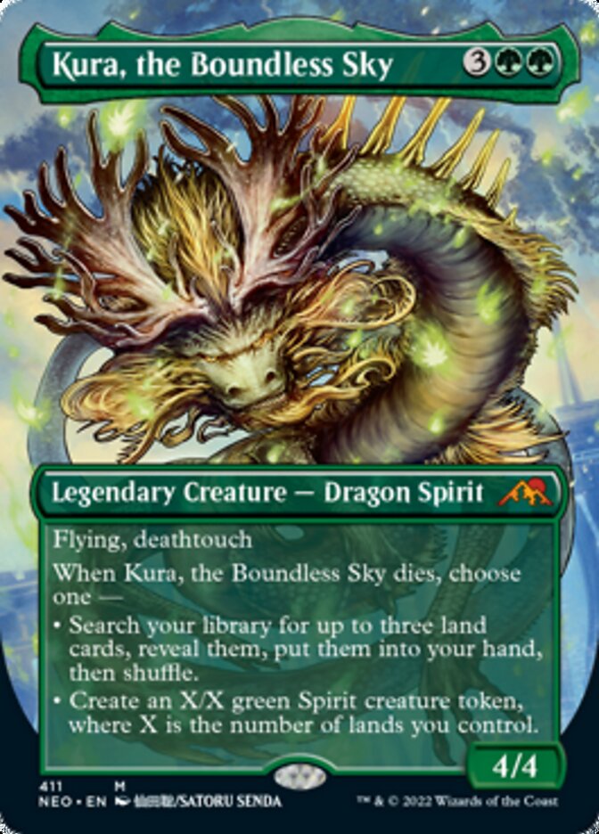 Kura, the Boundless Sky (Borderless Alternate Art) [Kamigawa: Neon Dynasty] | Mega City Incorporated