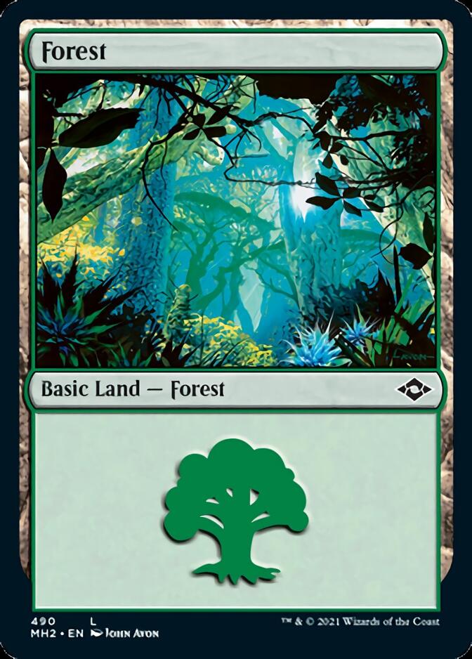 Forest (490) (Foil Etched) [Modern Horizons 2] | Mega City Incorporated