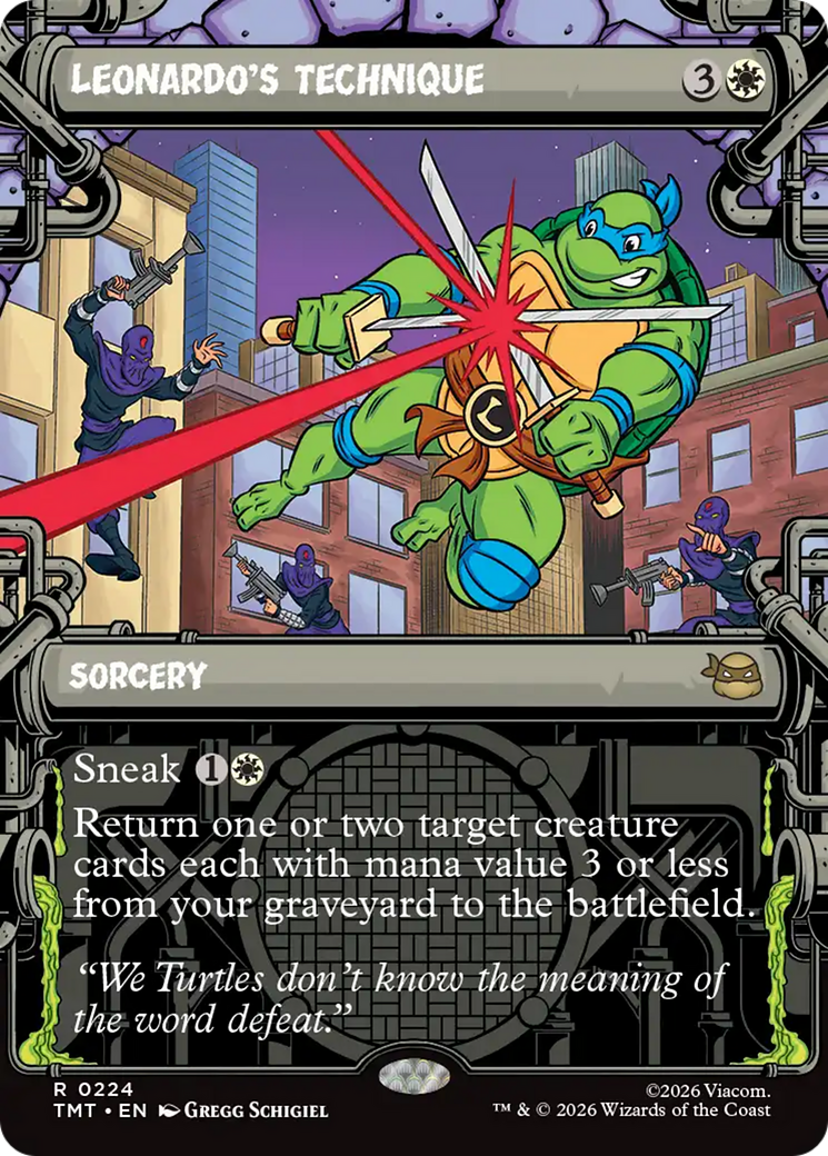 Leonardo's Technique (Showcase) [Teenage Mutant Ninja Turtles] | Mega City Incorporated