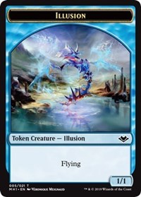 Illusion (005) // Construct (017) Double-Sided Token [Modern Horizons Tokens] | Mega City Incorporated