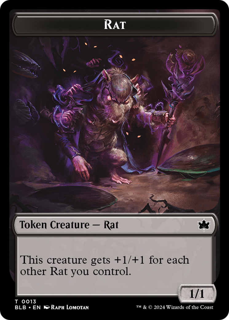 Rat Token [Bloomburrow Tokens] | Mega City Incorporated