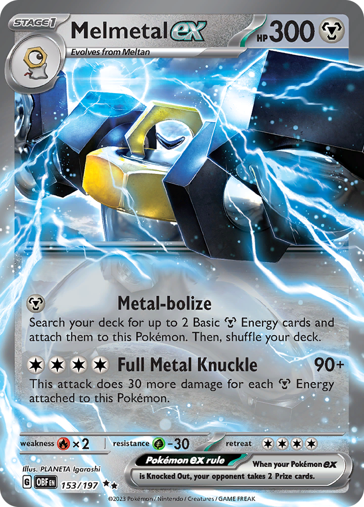 Melmetal ex (153/197) [Scarlet & Violet: Obsidian Flames] | Mega City Incorporated