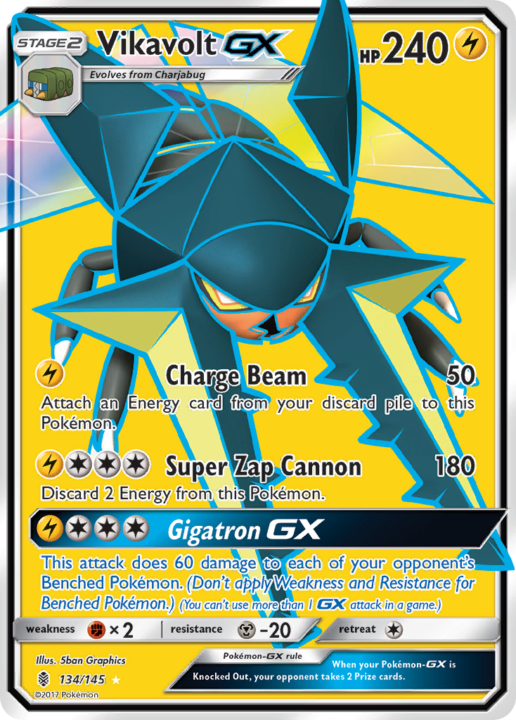 Vikavolt GX (134/145) [Sun & Moon: Guardians Rising] | Mega City Incorporated