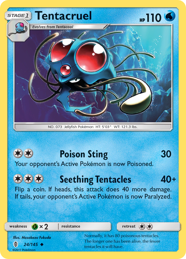 Tentacruel (24/145) [Sun & Moon: Guardians Rising] | Mega City Incorporated