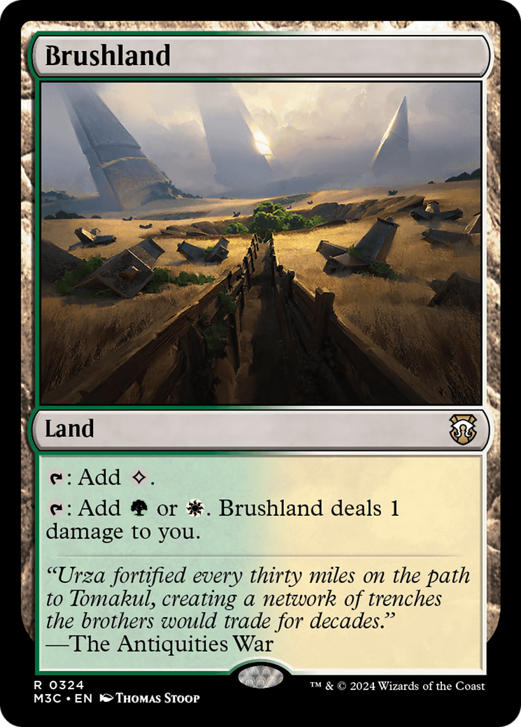 Brushland (Ripple Foil) [Modern Horizons 3 Commander] | Mega City Incorporated