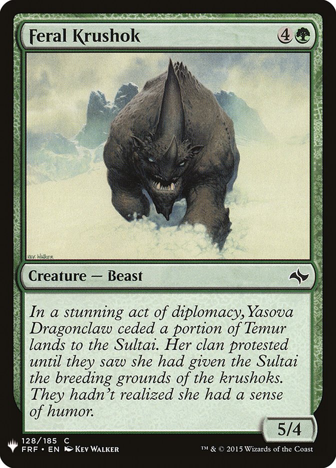 Feral Krushok [Mystery Booster] | Mega City Incorporated