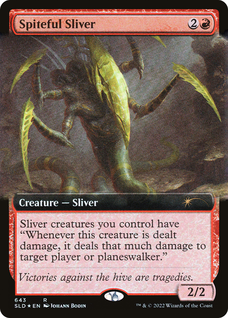 Spiteful Sliver (Extended Art) [Secret Lair Drop Promos] | Mega City Incorporated