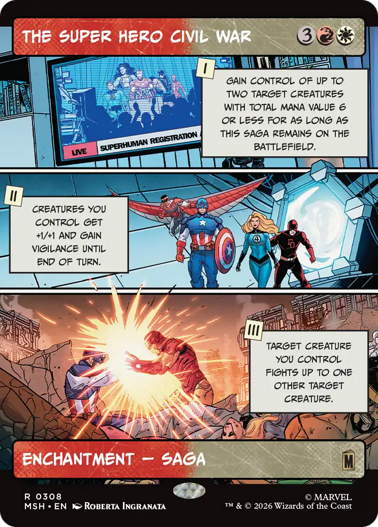 The Super Hero Civil War (Borderless) [Marvel Super Heroes] | Mega City Incorporated