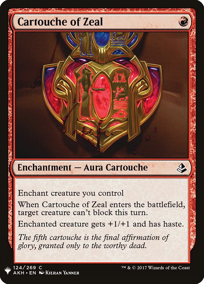 Cartouche of Zeal [Mystery Booster] | Mega City Incorporated