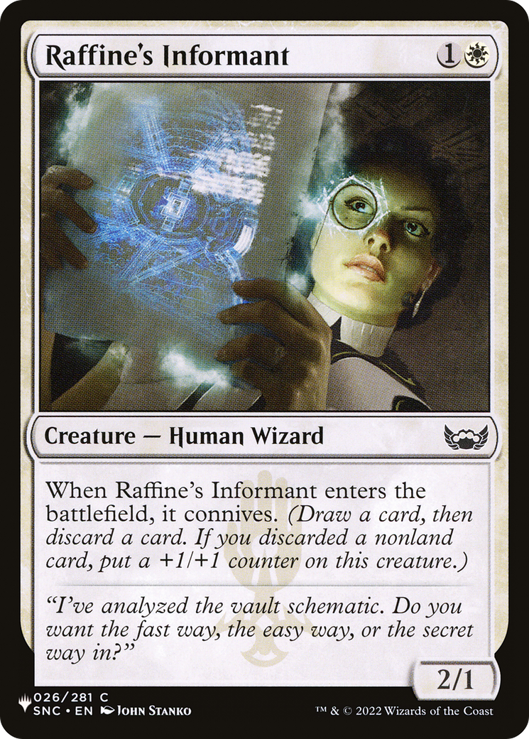 Raffine's Informant [The List] | Mega City Incorporated