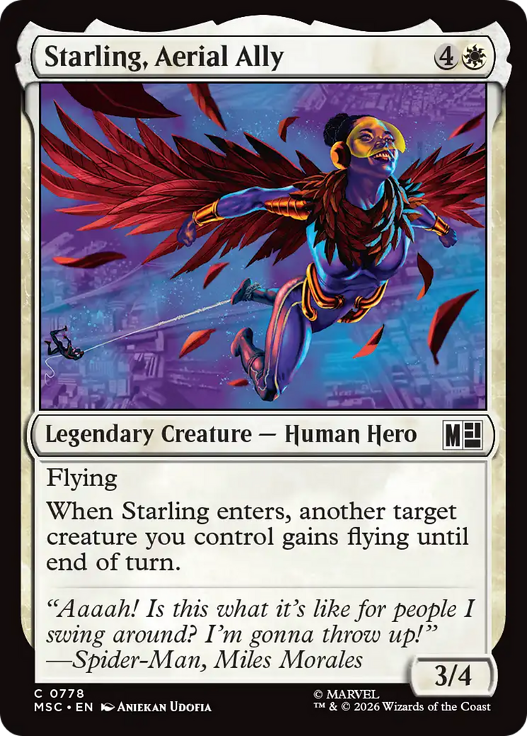 Starling, Aerial Ally [Marvel Super Heroes Commander] | Mega City Incorporated