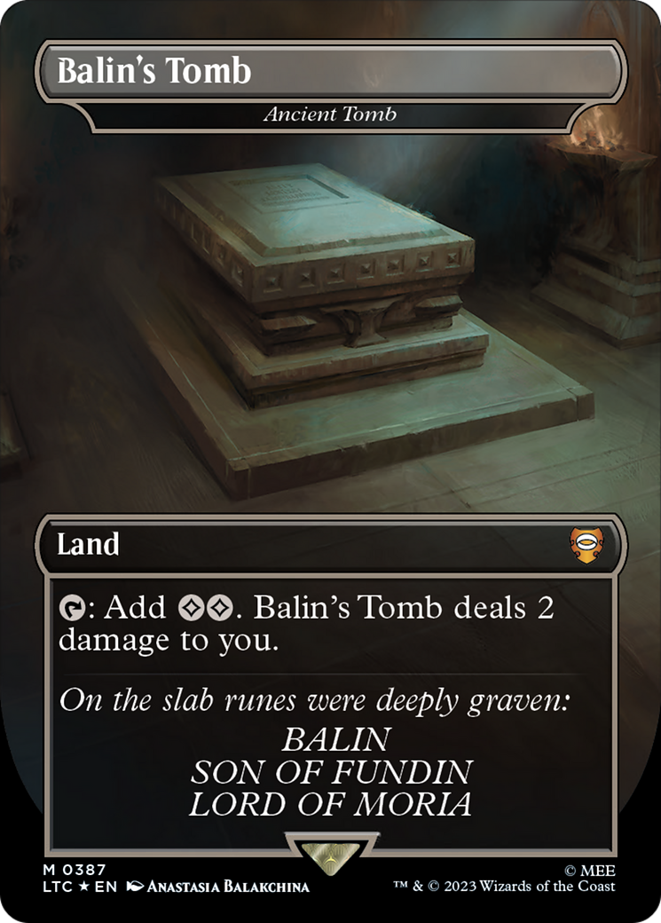 Balin's Tomb - Ancient Tomb (Surge Foil Realms and Relics) [The Lord of the Rings: Tales of Middle-Earth Commander] | Mega City Incorporated