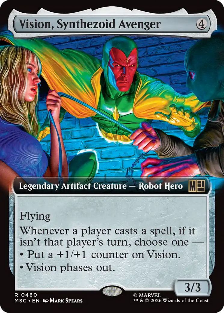 Vision, Synthezoid Avenger (Extended Art) [Marvel Super Heroes Commander] | Mega City Incorporated