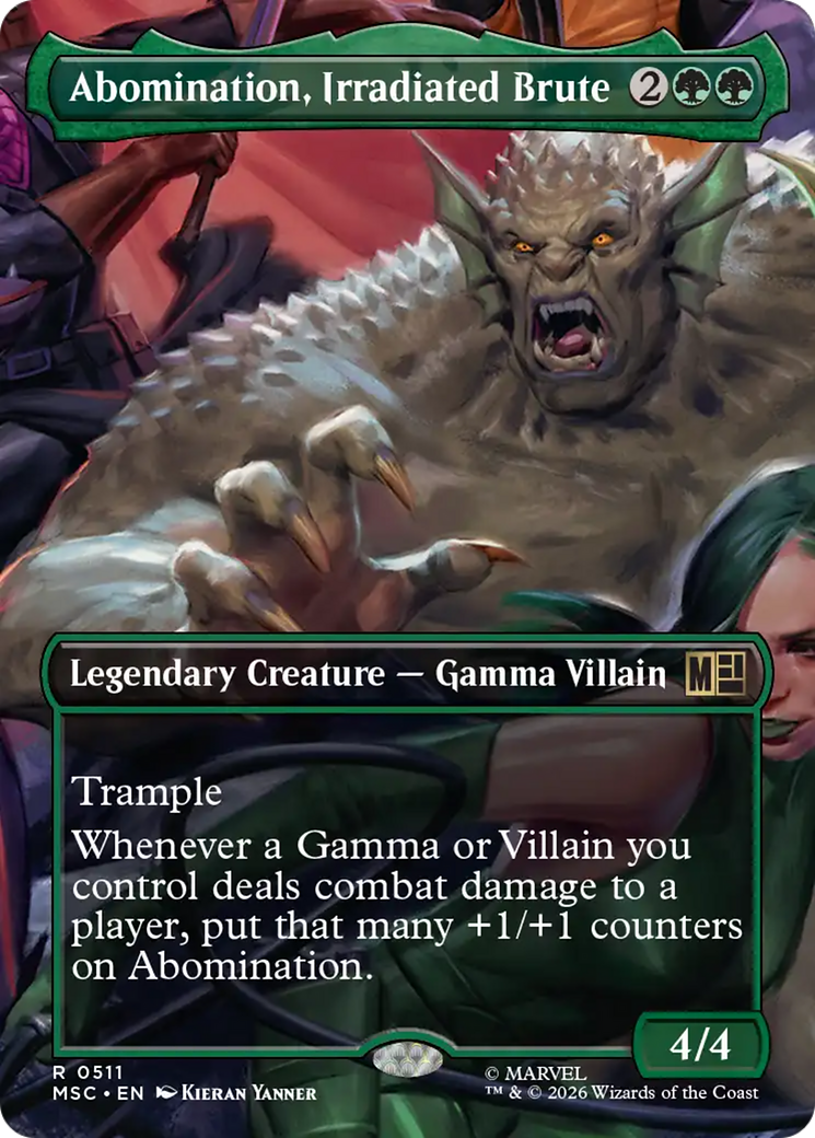 Abomination, Irradiated Brute (Borderless) [Marvel Super Heroes Commander] | Mega City Incorporated