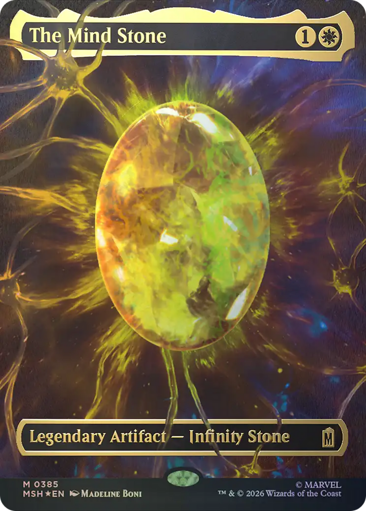 The Mind Stone (Borderless) (Cosmic Foil) [Marvel Super Heroes] | Mega City Incorporated