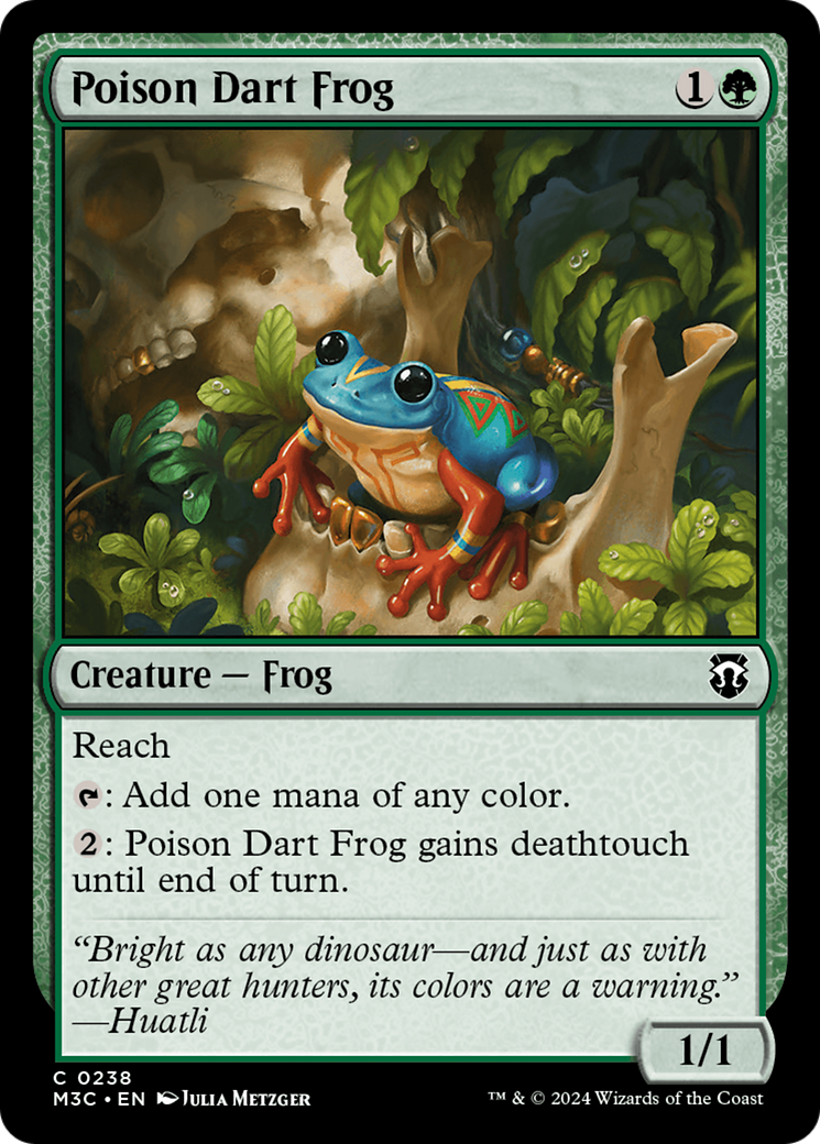 Poison Dart Frog (Ripple Foil) [Modern Horizons 3 Commander] | Mega City Incorporated