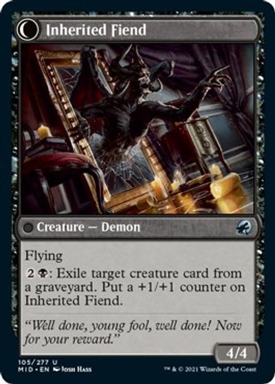Heirloom Mirror // Inherited Fiend [Innistrad: Midnight Hunt] | Mega City Incorporated