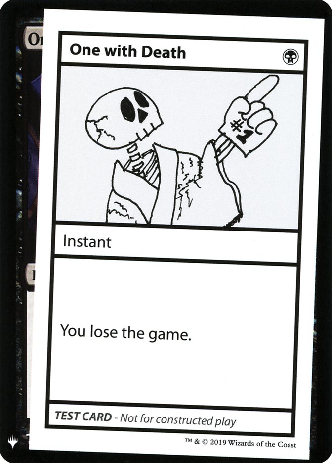 One with Death [Mystery Booster Playtest Cards] | Mega City Incorporated