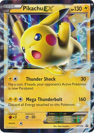 Pikachu EX (XY174) (Jumbo Card) [XY: Black Star Promos] | Mega City Incorporated