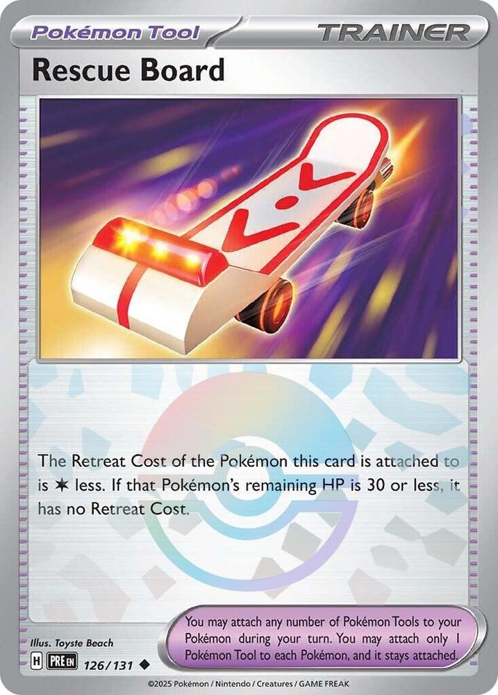 Rescue Board (126/131) (Poke Ball Pattern) [Scarlet & Violet: Prismatic Evolutions] | Mega City Incorporated