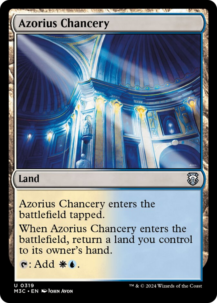 Azorius Chancery (Ripple Foil) [Modern Horizons 3 Commander] | Mega City Incorporated