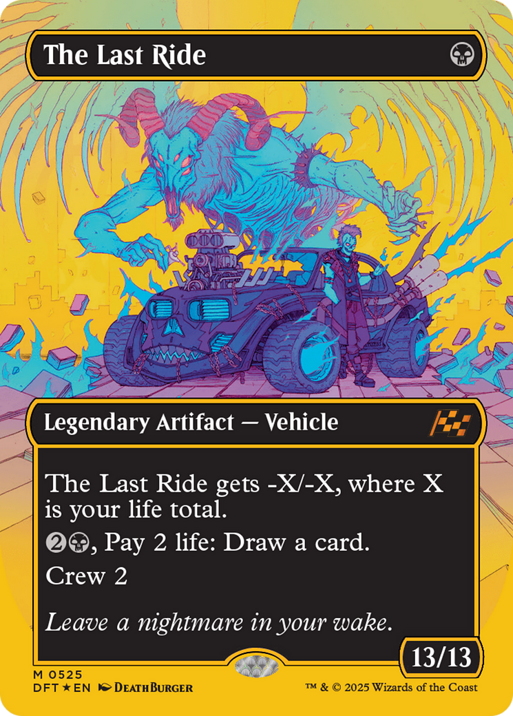 The Last Ride (Borderless) (First-Place Foil) [Aetherdrift] | Mega City Incorporated