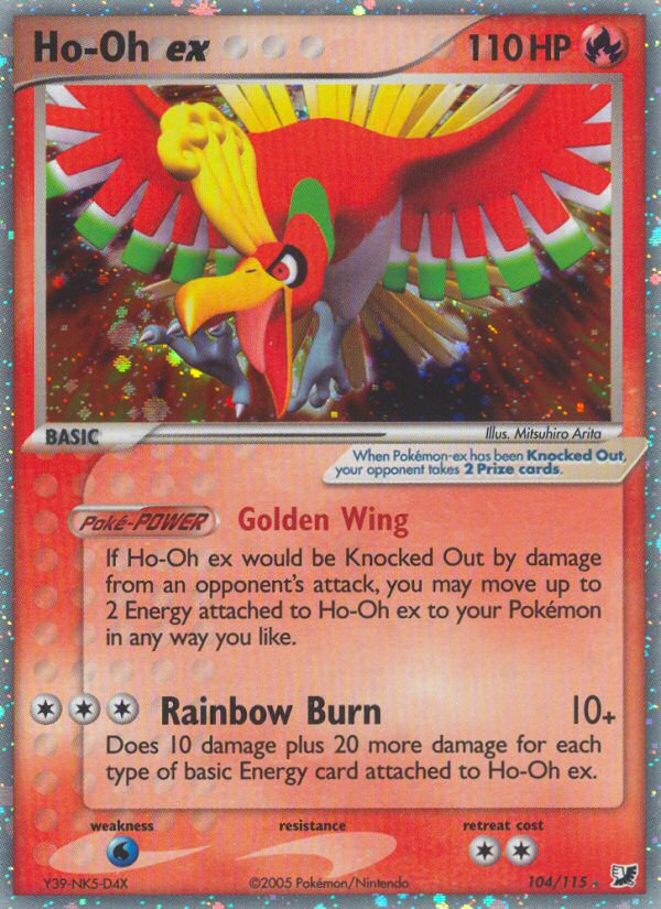 Ho-Oh ex (104/115) [EX: Unseen Forces] | Mega City Incorporated