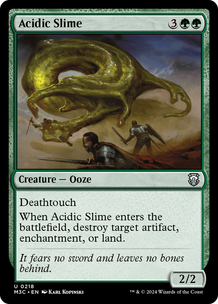 Acidic Slime (Ripple Foil) [Modern Horizons 3 Commander] | Mega City Incorporated