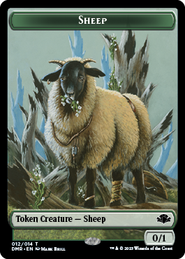 Zombie // Sheep Double-Sided Token [Dominaria Remastered Tokens] | Mega City Incorporated