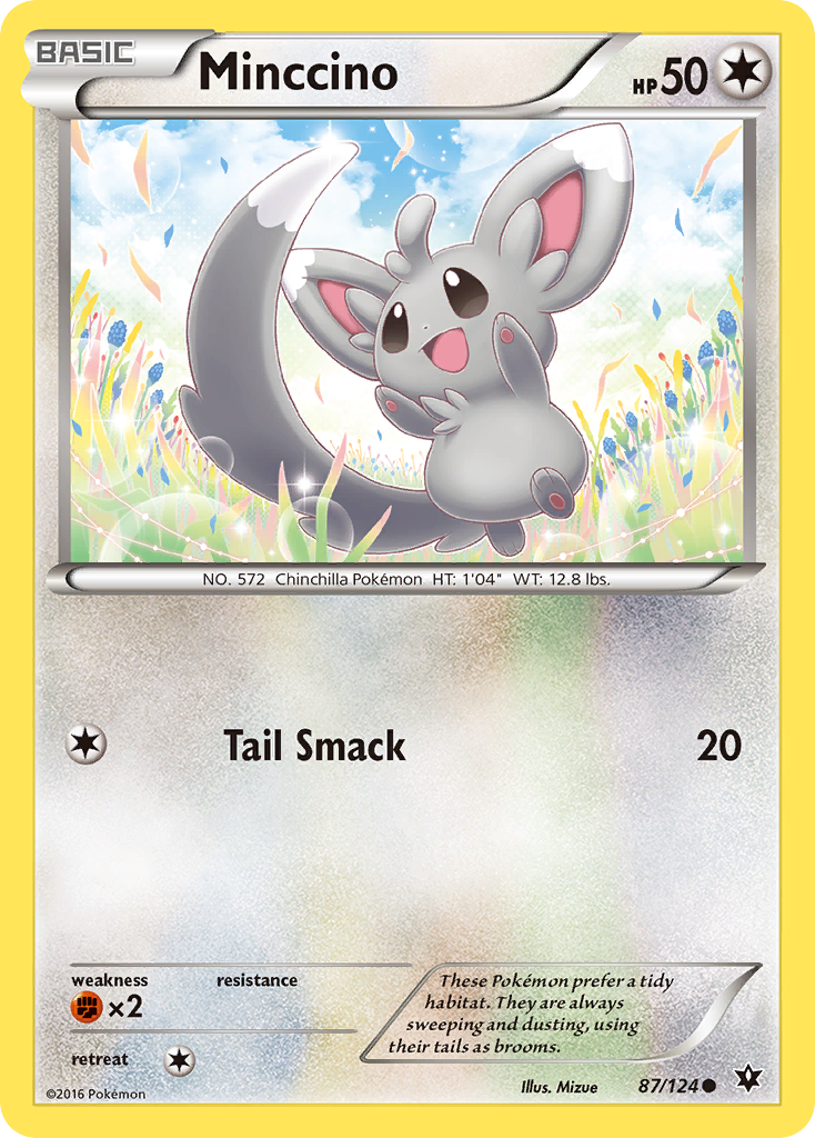 Minccino (87/124) [XY: Fates Collide] | Mega City Incorporated