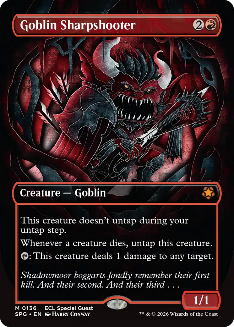 Goblin Sharpshooter (Borderless) [Lorwyn Eclipsed Special Guests] | Mega City Incorporated