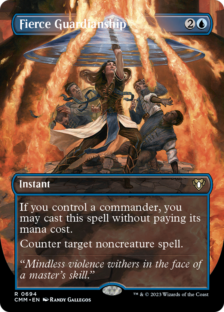 Fierce Guardianship (Borderless Alternate Art) [Commander Masters] | Mega City Incorporated